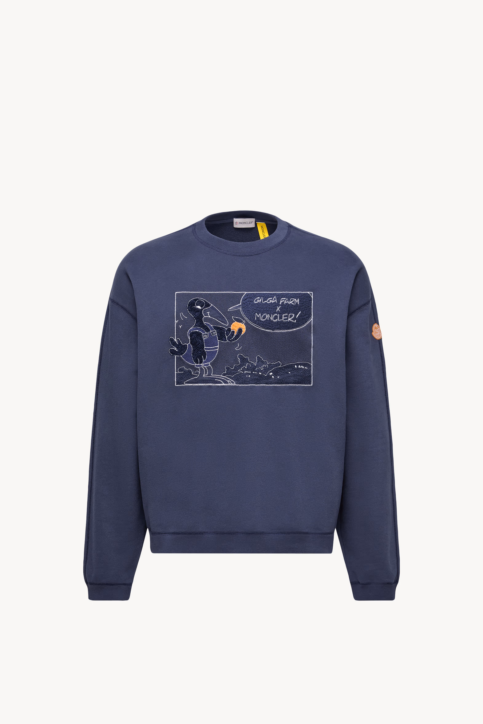 Moncler x Gilga Farm Designed by Donald Glover Cotton Sweatshirt Men Navy Blue Moncler 2